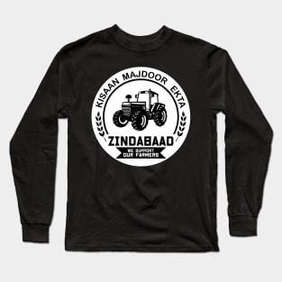 Kisaan Ekta Zindabaad - Punjab Farmers Long Sleeve T-Shirt